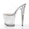 Pleaser - STARDUST802 Mules à talons - Chaussures de pole dance - Transparent Product image